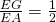 \frac{EG}{EA}=\frac{1}{2}