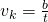v_k=\frac{b}{t}